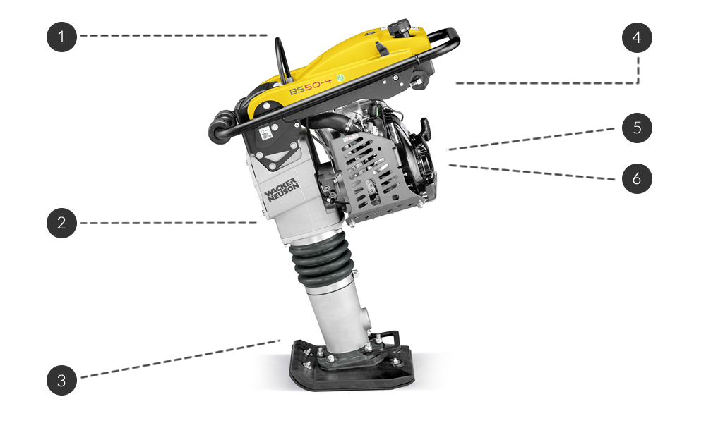 New Wacker Neuson BS504As Premium 4 Stroke Rammer For Sale