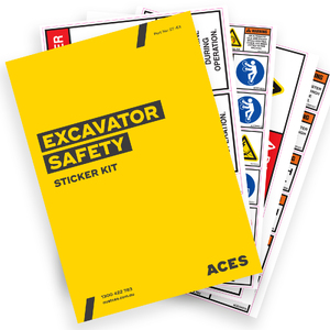 Excavator Safety Sticker Kit