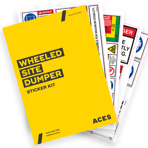 Wheeled Dumper Safety Sticker Kit