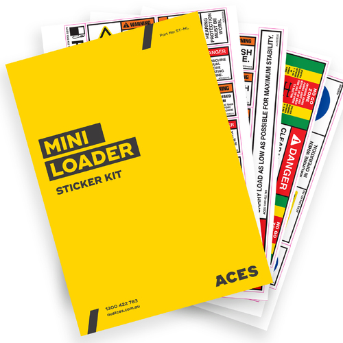 Mini Loader Safety Sticker Kit